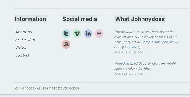 social icons design - Johnnydoes.nl