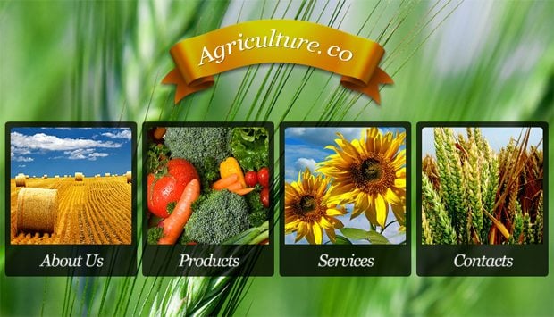 Agriculture Website Templates Download