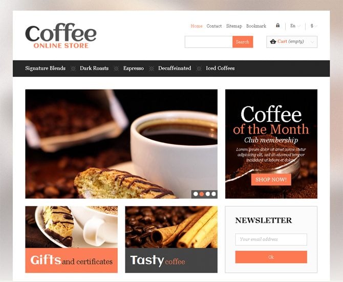 Coffee Website Designs