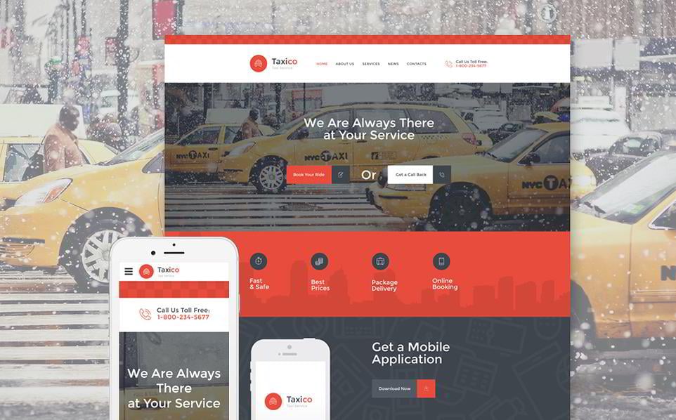 Call Taxi Website Template